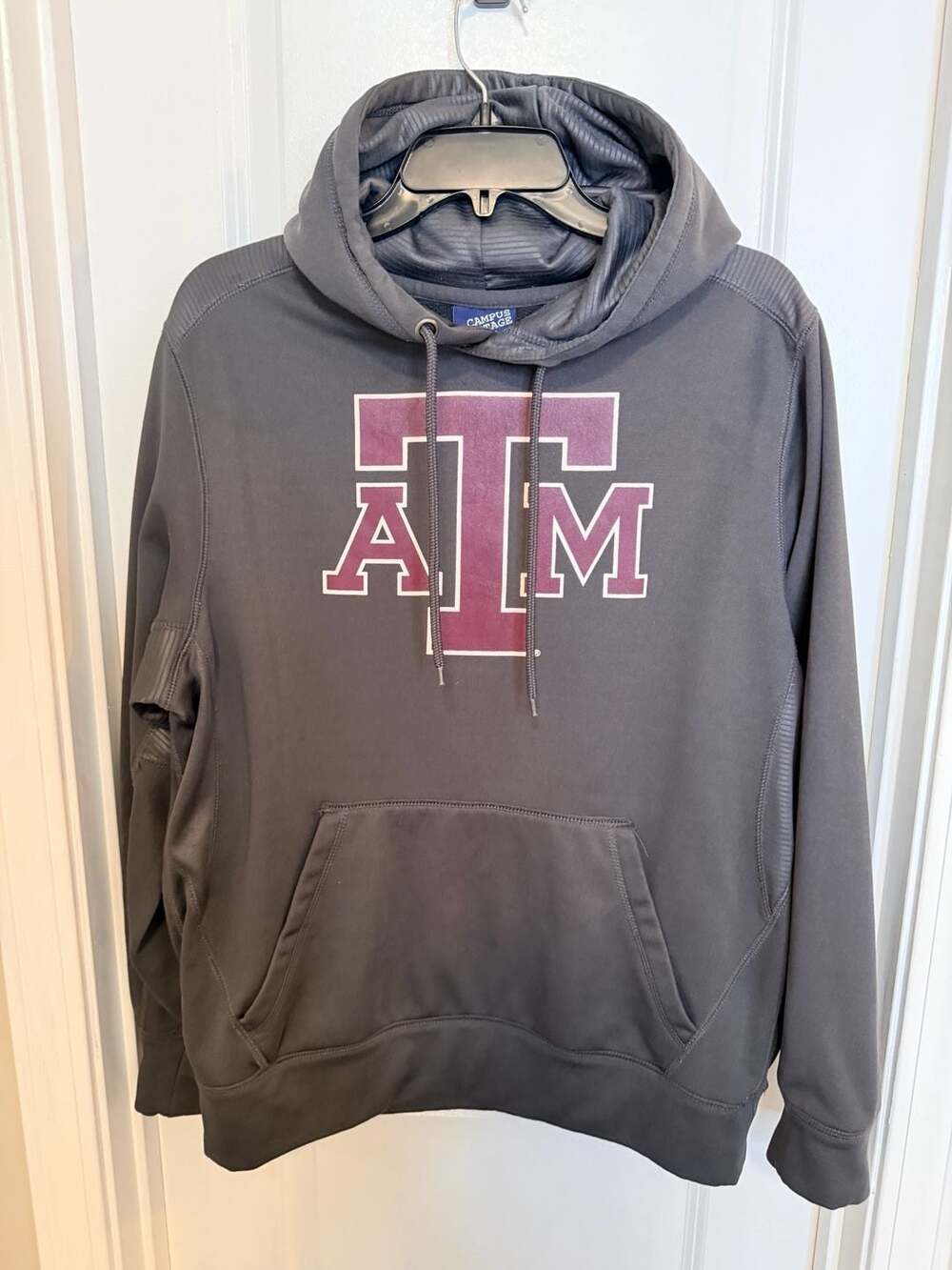 Campus Heritage Texas A&M Hoodie Size M Gray Pullover Sweatshirt